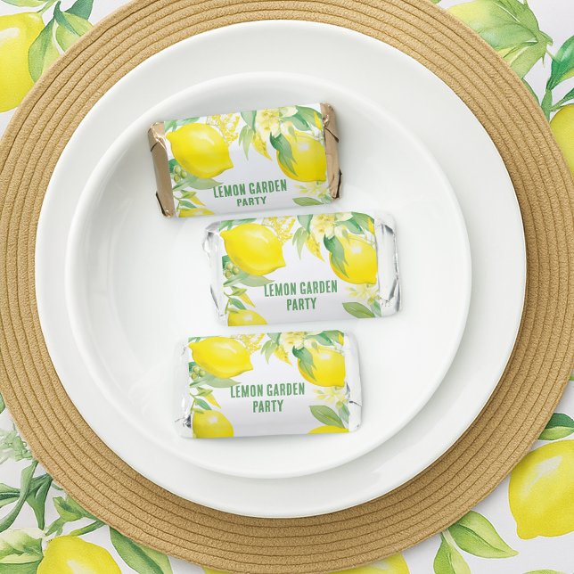 Watercolor Lemon Pattern Birthday Party Hershey's Miniatures (Watercolor Lemon Pattern Birthday Party Hershey's Miniatures
)