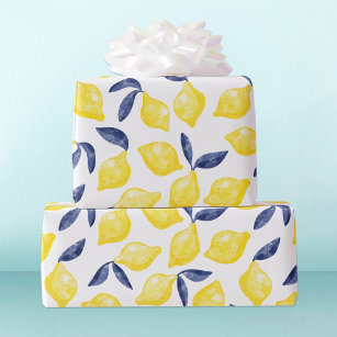 Lemon Kraft Wrapping Paper