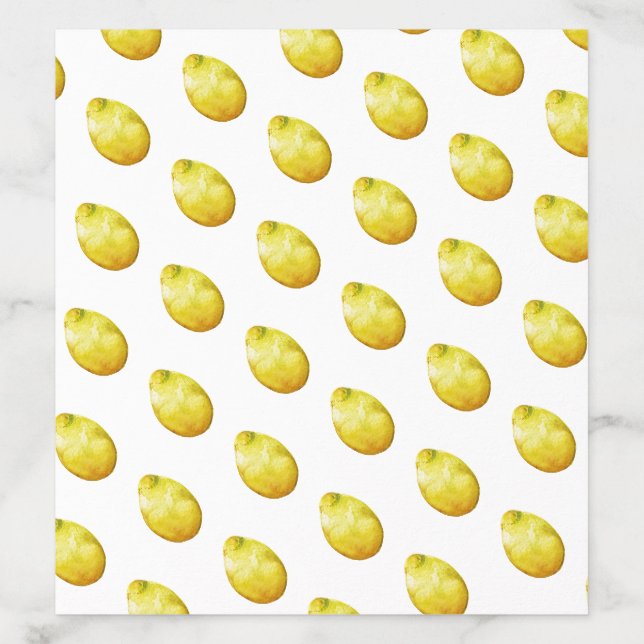 Watercolor Lemon Pattern Envelope Liner (Design)