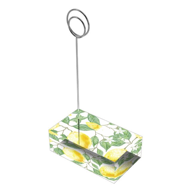 Watercolor Lemon Place Card Holder (Corner)