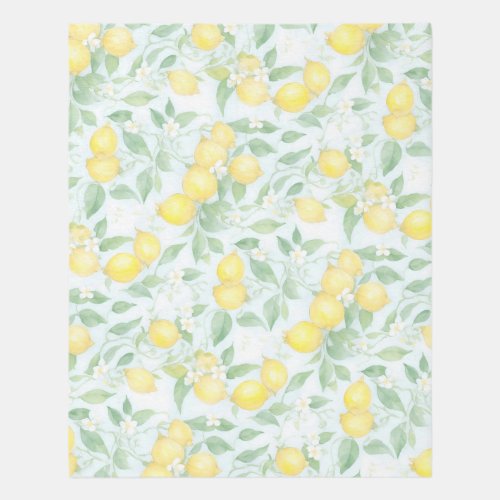 Watercolor Lemon Rug _ Soft Pastels Kitchen Carpet