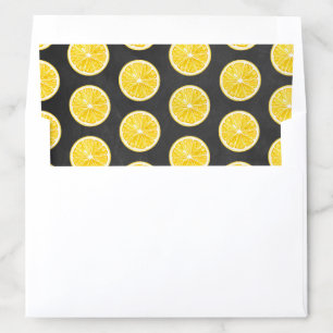 Watercolor Lemon Slices Envelope Liner