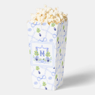 Watercolor Lemon Tree Monogram Crest Favor Boxes