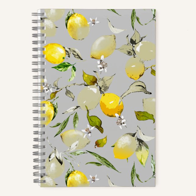 Watercolor lemons 19 notebook (Front)