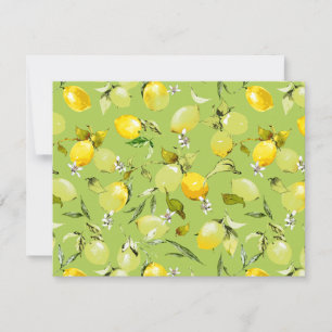 Watercolor lemons 22 note card
