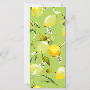 Watercolor lemons 23 magnetic invitation