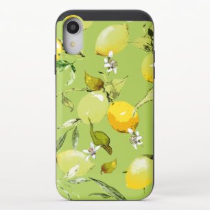 Watercolor lemons 23 iPhone XR slider case