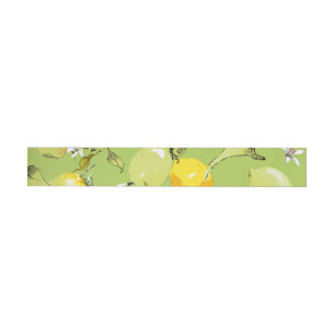 Watercolor lemons 23 wrap around address label
