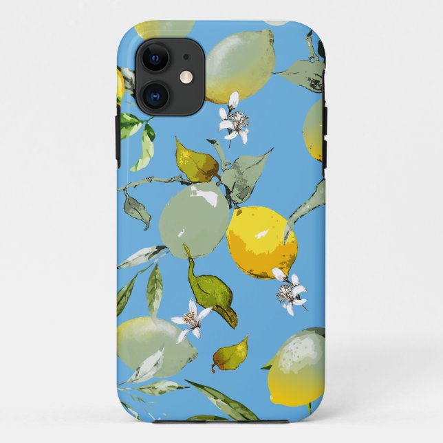 Watercolor lemons 26 Case-Mate iPhone case (Back)