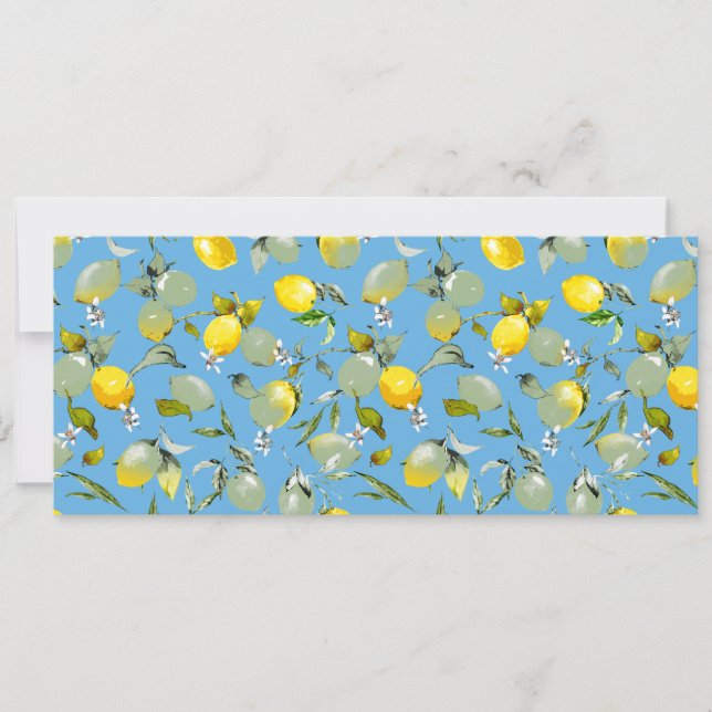 Watercolor lemons 27 announcement (Front)