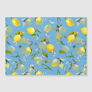 Watercolor lemons 27 magnetic invitation