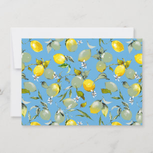 Watercolor lemons 27 save the date