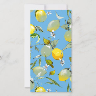 Watercolor lemons 27 save the date