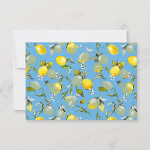 Watercolor lemons 27 save the date