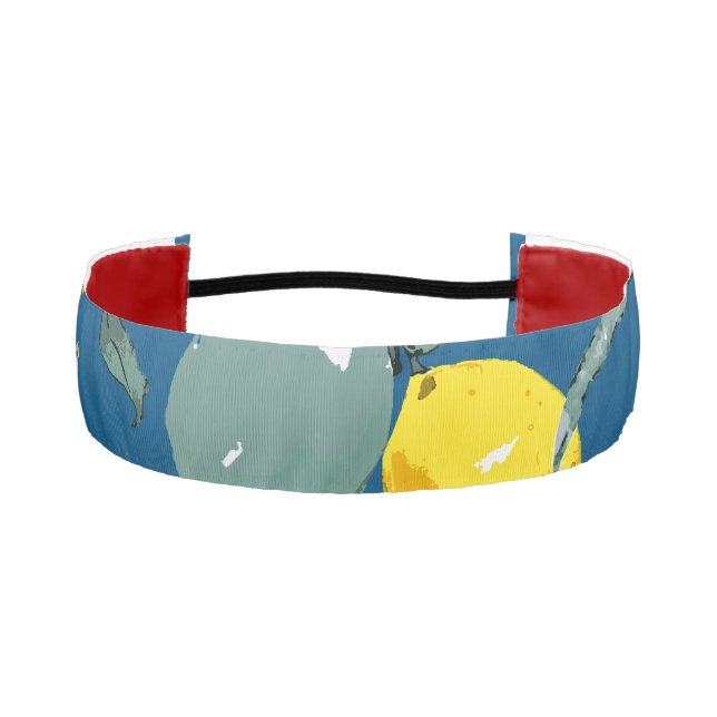 Watercolor lemons 28 athletic headband (Front)
