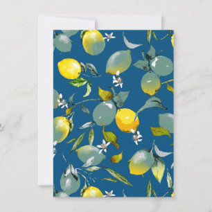 Watercolor lemons 29 save the date