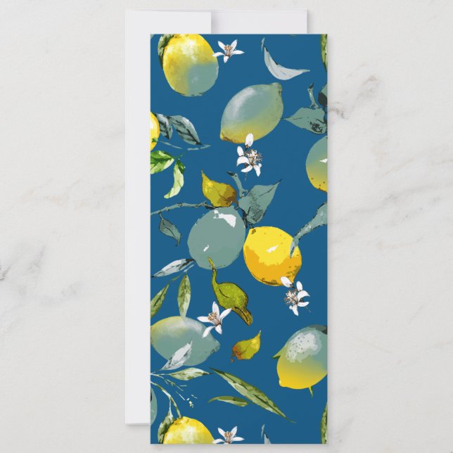 Watercolor lemons 29 save the date (Front)