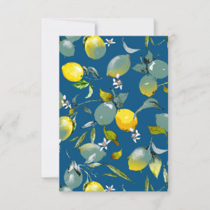 Watercolor lemons 29 save the date