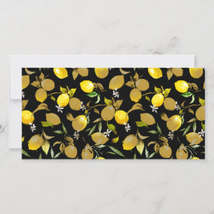 Watercolor lemons 30 save the date