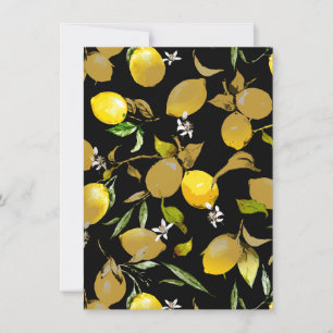 Watercolor lemons 30 save the date