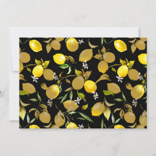 Watercolor lemons 30 save the date