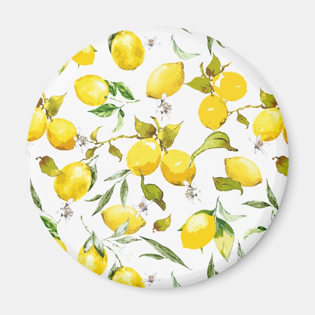 Watercolor lemons 5 magnet (Front)