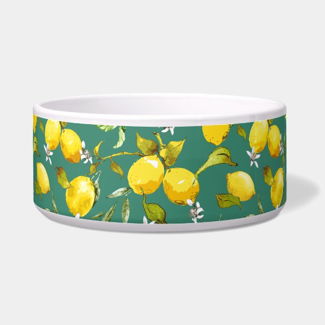 Watercolor lemons 6 bowl (Front)