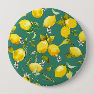 Watercolor lemons 6 button