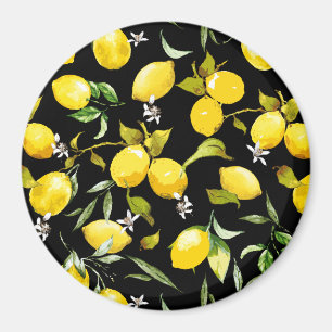 Watercolor lemons 7 magnet
