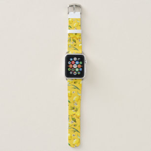 Watercolor lemons 8 apple watch band