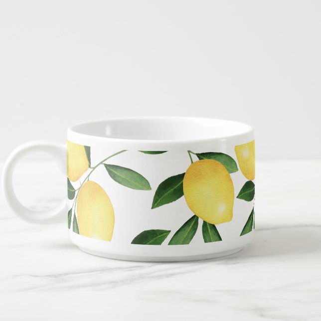 WATERCOLOR LEMONS BOWL (Right)