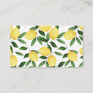 WATERCOLOR LEMONS BUSINESS CARD