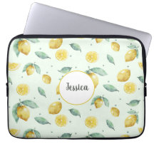 Watercolor lemons custom name 