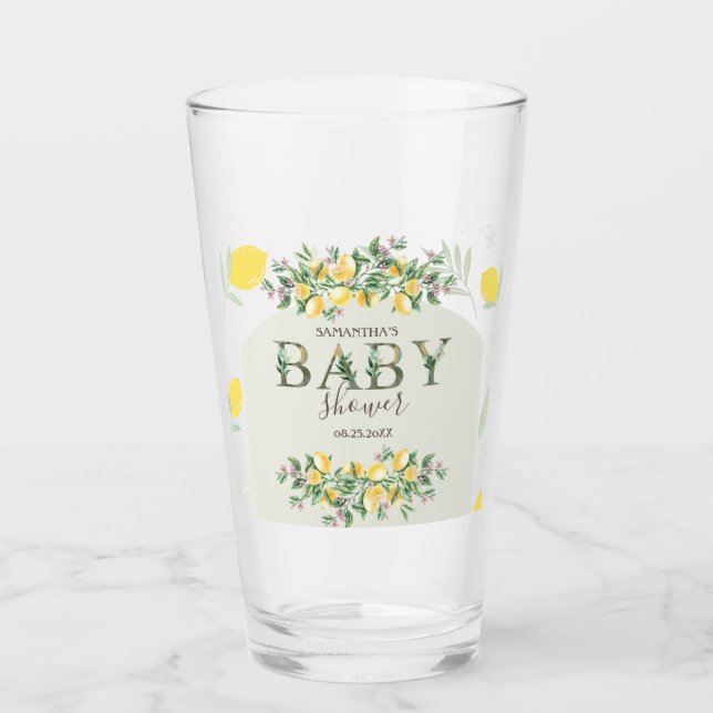 Watercolor Lemons Frame Glass (Front)