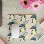 Watercolor Lemons & Leaves Yellow Seamless Pattern Mouse Pad<br><div class="desc">Watercolor Lemons & Leaves Yellow Seamless Pattern</div>