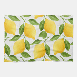 Personalized Leaves in Sage Green Kitchen Towel, Zazzle