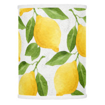 Watercolor lemons pattern