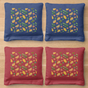 Watercolor Lemons & Popsicles Cornhole Bags