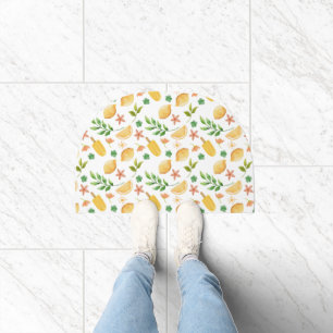 Watercolor Lemons & Popsicles Doormat – Summer 