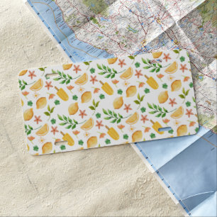 Watercolor Lemons & Popsicles License Plate