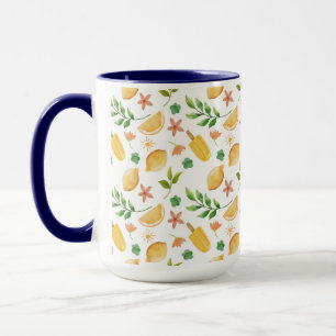 Watercolor Lemons & Popsicles Mug – Summer Citrus