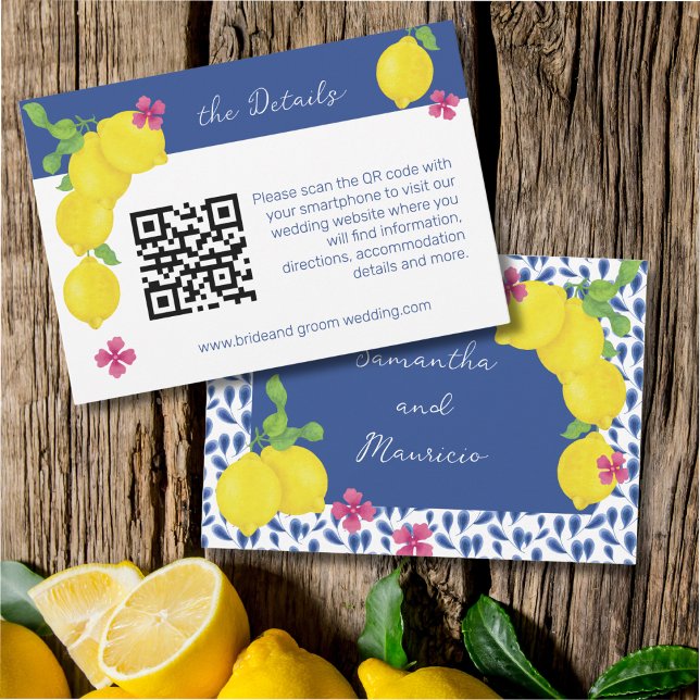 WATERCOLOR LEMONS RSVP CARD (Creator Uploaded)