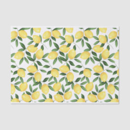 WATERCOLOR LEMONS TISSUE PAPER