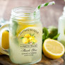 Watercolor Lemons Wedding Limoncello Mason Jar