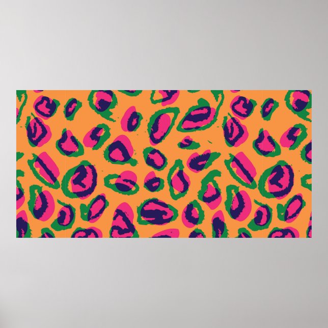 Watercolor leopard animal print illustration patte (Front)