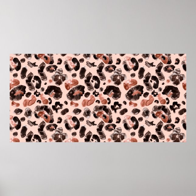 Watercolor leopard animal print pattern (Front)