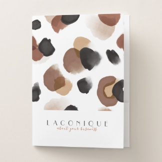 Watercolor | Leopard print | Abstract Pocket Folder