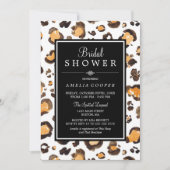 Watercolor Leopard Print | Bridal Shower Invite (Front)