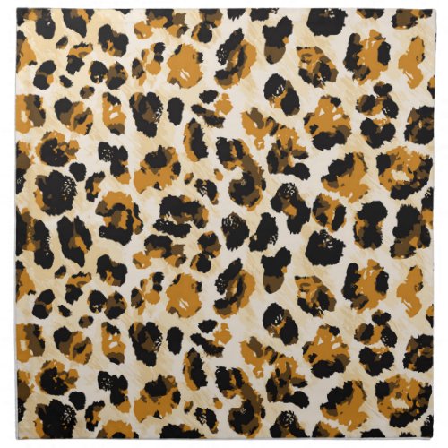 Watercolor leopard skin tie_dye gradient cloth napkin