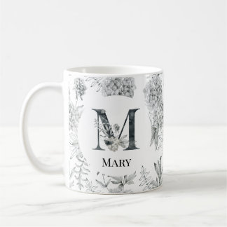 Watercolor letter M Coffee Mug